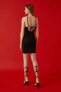 Kadın X Boyundan Bağlamalı Sırt Dekolteli Mini Elbise 2sak80010ht