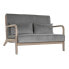 Фото #1 товара Двухместный диван DKD Home Decor Серый древесина каучукового дерева Велюр 122 x 85 x 74 cm