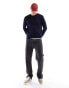 Фото #4 товара Polo Ralph Lauren icon logo heavyweight cotton knit jumper in navy