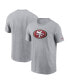 Фото #2 товара Men's Gray San Francisco 49ers Logo Essential T-shirt