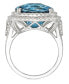 Фото #4 товара Кольцо eFFY London Blue Topaz & Diamond Statement