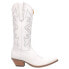 Dingo Out West Embroidered Snip Toe Cowboy Womens White Casual Boots DI920-100