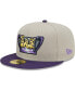 ფოტო #1 პროდუქტის Men's Gray Fort Myers Mighty Mussels Authentic Collection Team Alternate 59FIFTY Fitted Hat