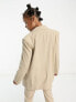 ASOS DESIGN Tall Mix & Match slim boy suit blazer in neutral