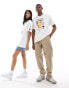 Nike art graphic unisex t-shirt in white and multi