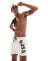 Фото #1 товара Boss Octopus swim short in white