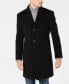 Фото #1 товара Men's Barge Classic Fit Wool/Cashmere Blend Solid Overcoat