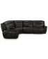 Фото #3 товара Lenardo 6-Pc. Leather Sectional with 2 Power Recliners and Console, Created for Macy's