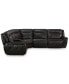 Фото #3 товара Lenardo 6-Pc. Leather Sectional with 3 Power Recliners and Console, Created for Macy's