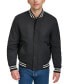 Men's Lightweight Varsity-Stripe Bomber Jacket