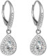 Silver earrings with crystals AGUC1836