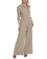 Фото #1 товара Max Mara Ares Linen Jumpsuit Women's Grey 2