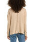 Alashan Back Zip Turtleneck Cashmere Sweater Women's Beige M