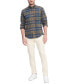 ფოტო #4 პროდუქტის Men's Big & Tall Westley Regular-Fit Plaid Button-Down Brushed Twill Shirt