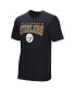 Фото #3 товара Men's Black Pittsburgh Steelers Home Team Adaptive T-shirt