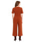 ფოტო #2 პროდუქტის Women's Tab-Waist Cropped Jumpsuit