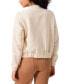 ფოტო #2 პროდუქტის Women's Casey Knit Zip-Front Bomber Jacket