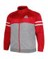 Фото #2 товара Men's Scarlet Ohio State Buckeyes Fleece Full-Zip Jacket