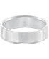 ფოტო #4 პროდუქტის Men's Flat Profile Comfort Fit Wedding Band in 14k Gold