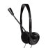 LogiLink HS0052 - Headset - Head-band - Office/Call center - Black - Binaural - Rotary