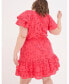 ფოტო #2 პროდუქტის Plus Size Brady Broderie Dress