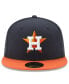 Фото #8 товара Men's Navy Houston Astros 2022 Postseason Road Side Patch 59FIFTY Fitted Hat