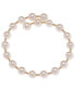 ფოტო #1 პროდუქტის Cultured Freshwater Pearl (6-1/2 - 7mm) Polished Bead Coil Bracelet in 18k Gold-Plated Sterling Silver