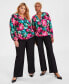 Women's Printed Surplice Top, XS-3X, Created for Macy's