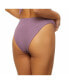 Women's Crinkle Lurex Reversible High Cut Bikini Bottom