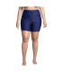 Plus Size High Waisted 6" Bike Swim Shorts with UPF 50 Sun Protection