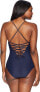 Фото #2 товара Jets by Jessika Allen Womens 247783 Disposition Tank One-Piece Swimsuit Size 6