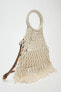 Macramé shopper bag