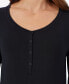 ფოტო #8 პროდუქტის Women's Softwear with Stretch Maternity Long Sleeve Henley