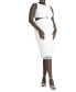 Plus Size Cutout Crochet Dress - 28, White