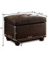 Фото #11 товара 24" Faux Leather 5th Avenue Storage Ottoman