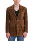 Фото #2 товара Men Grant 2-Button Suede Leather Blazer