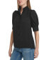 Фото #3 товара Women's Charmeuse Puff-Sleeve Stand-Collar Top