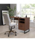 Brighton Rustic Computer Desk With Shelving And Storage Drawer Metal Frame Pedestal Base Home Office Desk - фото #3