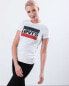 Levi`s THE PERFECT TEE 0297 SPORTSWEAR LOGO WHITE - XS - damskie - biały