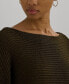 ფოტო #3 პროდუქტის Women's Rib-Knit Boat-Neck Sweater