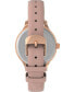 ფოტო #3 პროდუქტის Women's Peyton Pink Leather Strap Watch 36mm