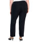 Plus Size High Rise Pull-On Straight Leg Pants, Created for Macy's