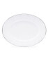 Фото #1 товара Solid White Enamelware Collection 16" x 12" Oval Platter