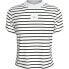 CALVIN KLEIN JEANS Label Rib Baby short sleeve T-shirt Ck Black / Bright White Striped, S - фото #1