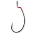 QUANTUM FISHING 4street Offset texas hook DG Black Red, 1/0 - фото #1