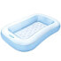 Inflatable Paddling Pool for Children Intex Rectangular Blue White 90 L 166 x 25 x 100 cm (6 Units)