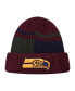Фото #1 товара Men's Burgundy Seattle Seahawks Speckled Cuffed Knit Hat
