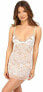 Фото #1 товара La Perla 168507 Womens Talisman Sheer Floral Lace Chemise White/Nude Size Large