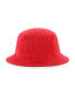 Men's Red Tampa Bay Buccaneers Thick Cord Bucket Hat