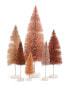 Фото #1 товара Cody Foster & Co. Set Of 6 Spectrum Bottle Brush Trees Blush Rose